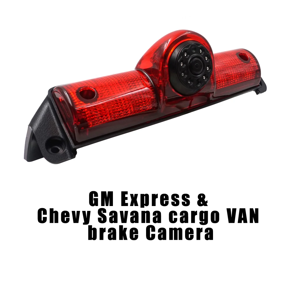 Car brake light backup Camera Waterproof Rear view For Express &amp Chevy cargo VAN with 7 inch rearview mirror monitor optional |