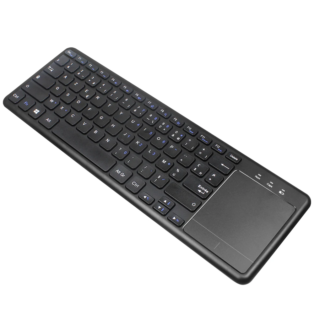 HXSJ L200 2,4G Беспроводная Клавиатура тонкая 10 м Французская клавиатура с раскладкой AZERTY с сенсорной панелью управление жестами для настольных ПК ноутбуков
