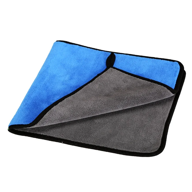 SPTA автомобильное полотенце из микрофибры полотенце для мойки и сушки Толстая плюшевая Полиэстеровая ткань для чистки кораллового флиса полотенце для мойки авто - Цвет: Blue-Gray