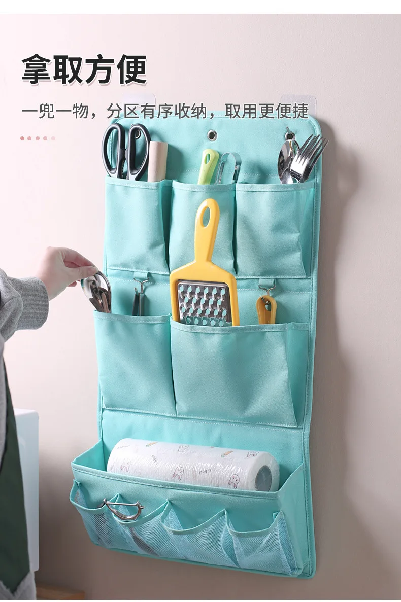 Description Picture 5 of itemWall hanging fabric storage bag wall hanging storage bag wall hanging.