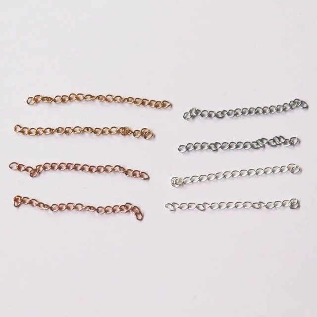 Rose Gold Chain Stainless Steel Jewelry Making  Rose Gold Necklace Extender  - 20pcs - Aliexpress