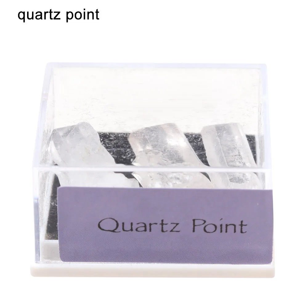 quartz point 1 упакованный в коробку кварцевый образец кристаллического минерала Натуральный Необработанный Рудный драгоценный камень энергетические камни коллекционные украшения изготовление домашнего декора - Цвет: quartz point