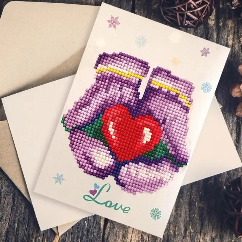 5D DIY сверла алмазная живопись Валентина поздравительная открытка праздничные подарки на день рождения Алмазная вышивка крестиком фестиваль поздравительные открытки