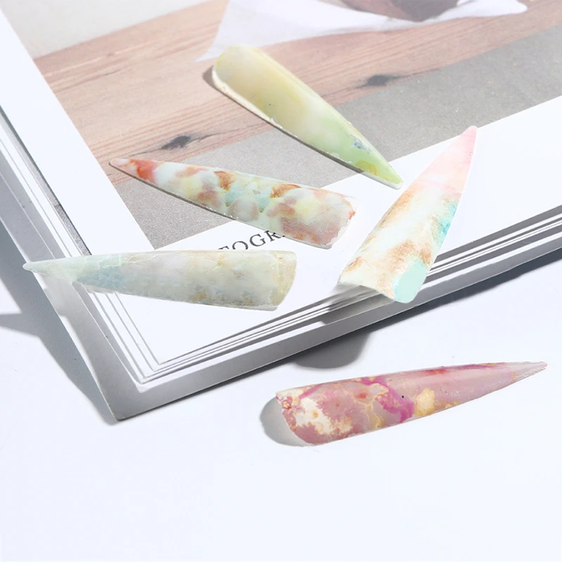 

10pcs Nail Foils For Manicure Marble Shining Stone Designs Transfer Stickers Starry Sky Adhesive Wraps Decals