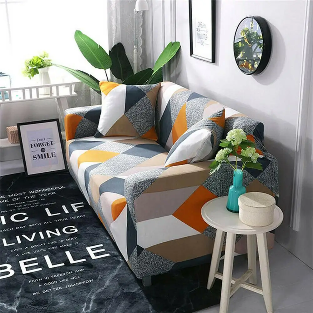 3 местный диван Чехлы Settee протектор моющийся легко подходит полиэстер ткань