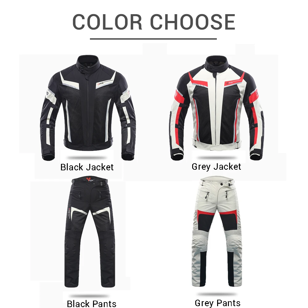 DUHAN Summer Motorcycle Jacket Man Riding Jacket + Motorcycle Pants Suit Breathable Mesh Moto Pants Suit 9 Style motorcycle jacket,motorcycle clothing