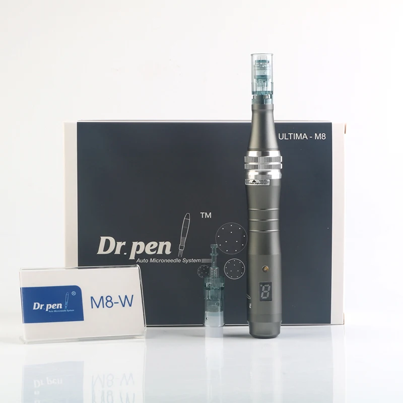 Dr. Pen Ultima M8 Электрический ролик для дермы набор для ухода за кожей Инструменты микро Ручка для мезотерапии автоматический микро игольчатый картридж с 16 контактами