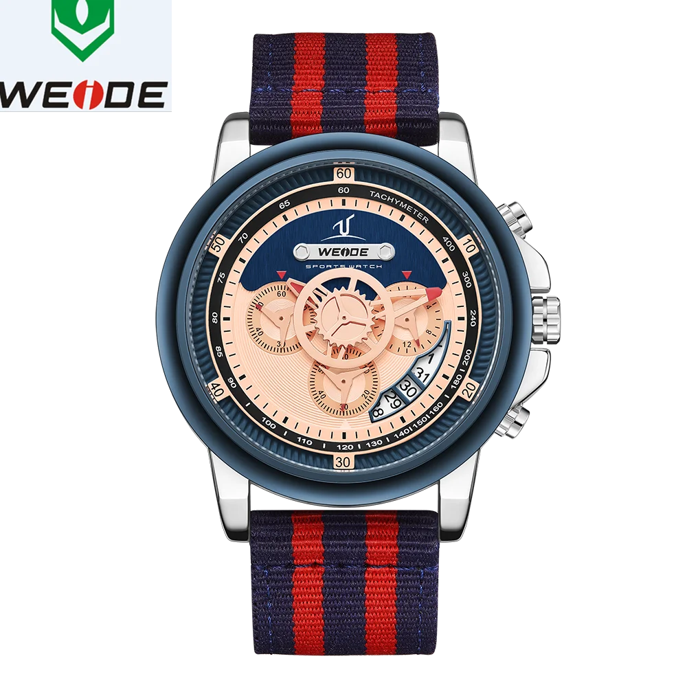 WEIDE мужские часы роскошные спортивные военные водонепроницаемые несколько