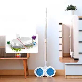 

Electric Wireless Spin Mop Disinfection Vacuum Cleaner Cordless Rechargeable Lightweight Cleaner Electronic Floor Sweeper