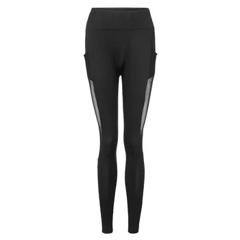 High Waist Sport Fitness Leggings Women Sexy Mesh Perspective Splice Side Pocket Elastic Leggings Skinny Pants Female Leggins 4