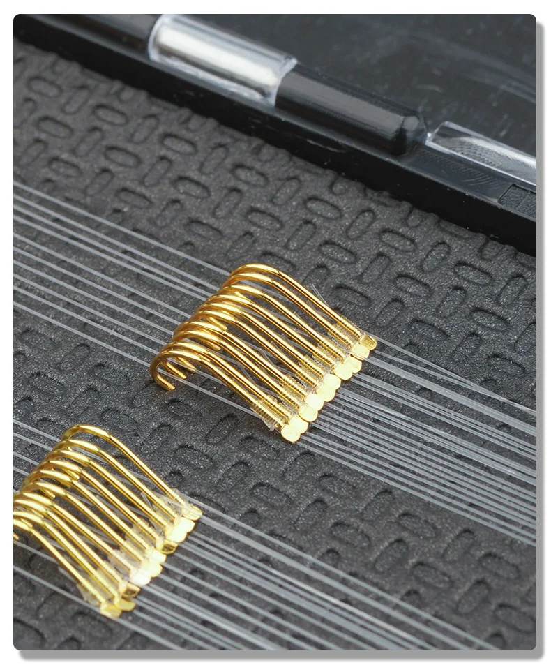 Doppel Haken Link Sub-linie Karausche Karpfen Angeln Haken Stacheldraht Fisch Haken Set mit Angelschnur Fisch Getriebe Anzuelos de Pesca Mar – Detail 6