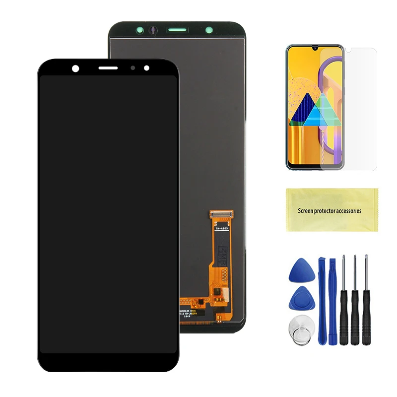 6," A605 ЖК-дисплей для samsung Galaxy A6 Plus A6+ A605fd A605 A605FN ЖК-дисплей сенсорный экран дигитайзер стекло в сборе - Цвет: TFT Black