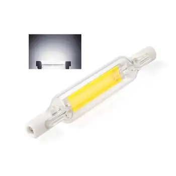 

LED Lights R7S 5W COB LED Lamp Bulb Glass Tube for Replace Halogen Light Spot Light,Lamp Length:78mm,AC:220v(Warm White) jk1161