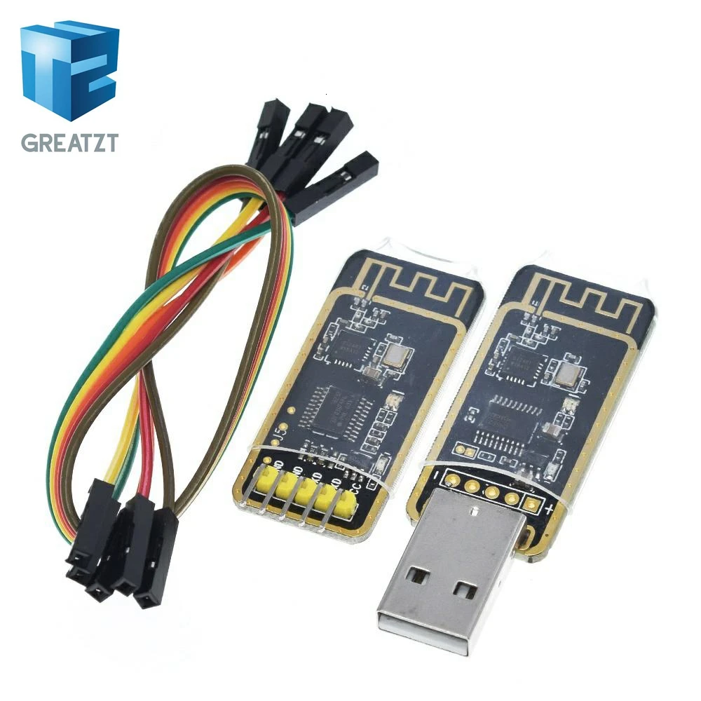 

GREATZT NRF24L01 Wireless Wifi Transceiver + 2.4GHz Antenna Module USB to TTL converter UART module CH340G CH340 3.3V 5V switch