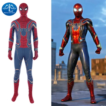 

Avengers Infinity War Homecoming Spiderman Iron Spider Costume Superhero Cosplay Bodysuit Suit Jumpsuits Zentai Men Adult