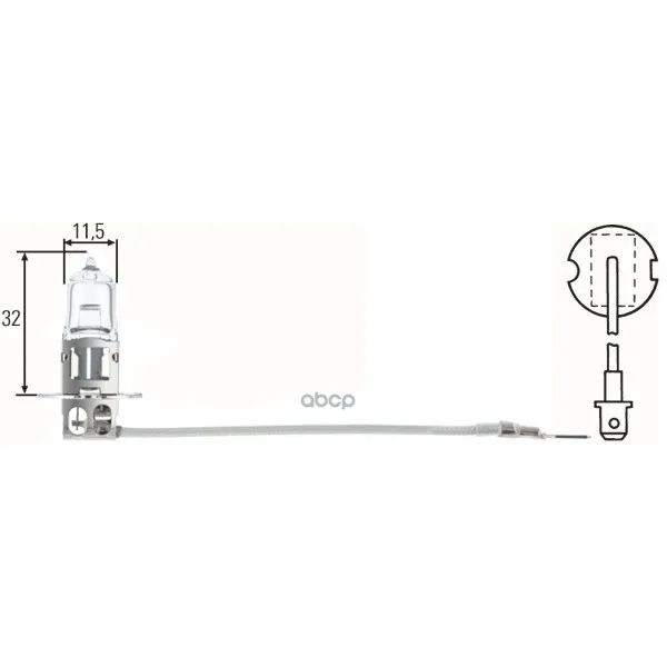 Лампа Накаливания H3 24v 70w Pk 22s HELLA арт. 8GH002090-251 | Автомобили и мотоциклы
