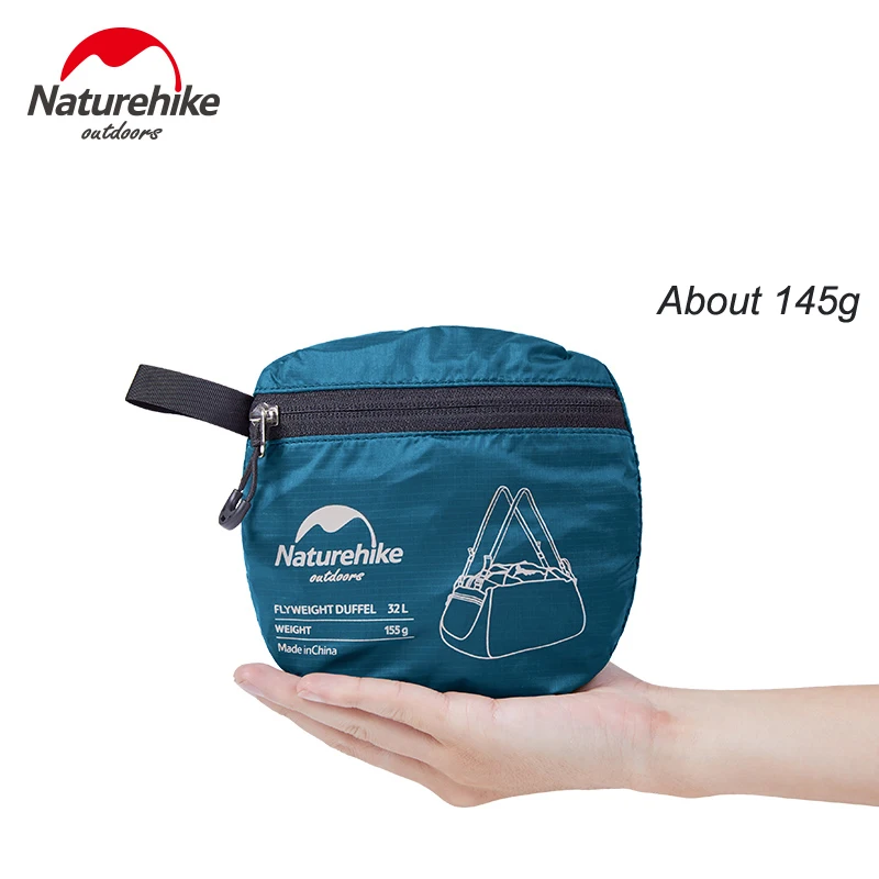 Naturehike 32L складная сумка для путешествий, водонепроницаемая, с силиконовым покрытием, для мужчин и женщин, ультралегкие дорожные сумки, сумка для багажа, NH17F010-D
