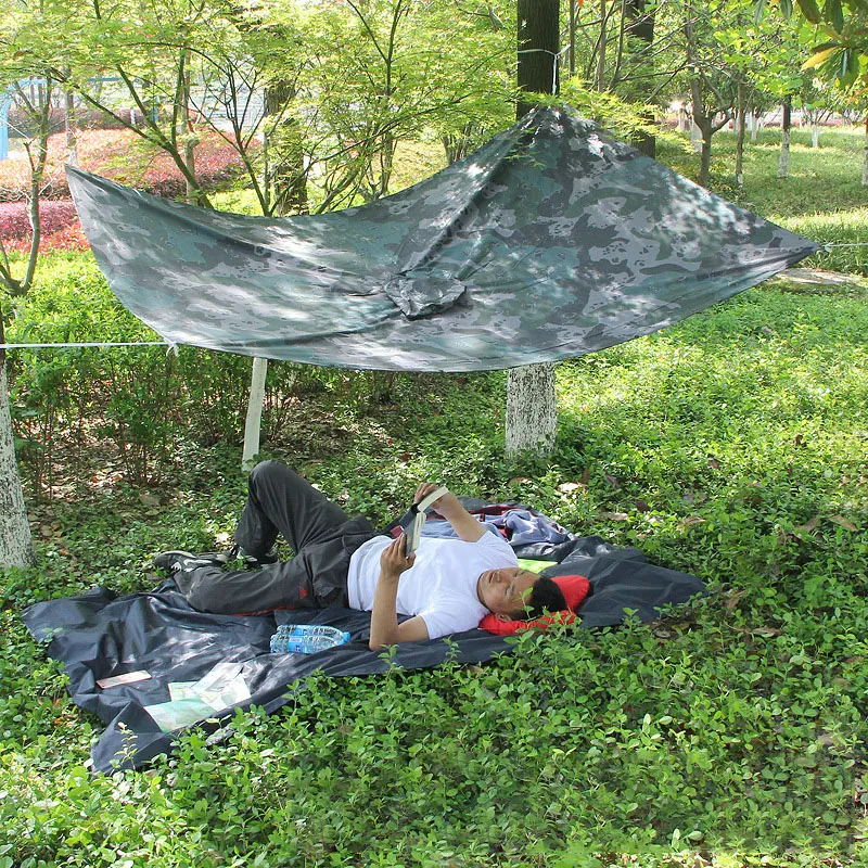 Водонепроницаемый Камуфляжный плащ для активного отдыха дождевик с капюшоном открытый инструмент плащ для кемпинга туризма