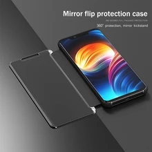 

Flip Stand Case XS Max XR XS X Full Protection Smart Window Case For Iphone 7 8 6 6S Plus 11 12 Pro max Mini Plating Mirror Book