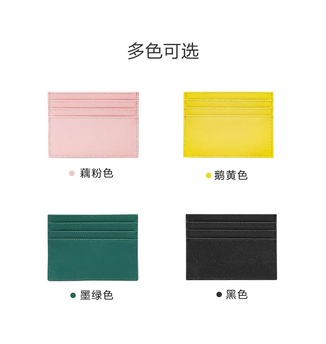 Xiaomi Youpin VLLICON Vintage Cow Genuine Leather Wallet Ultra Thin ID Credit Card Holder Purse Cash Money Case for Men Women