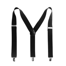 5" черные мужские подтяжки для тяжелых работ байкерские кожаные подтяжки 1 шт