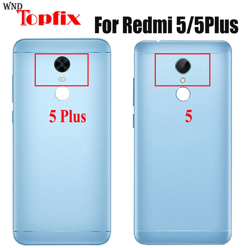 Чехол для Xiaomi Redmi 5 5Plus задняя крышка аккумулятора с кнопкой питания и регулятором