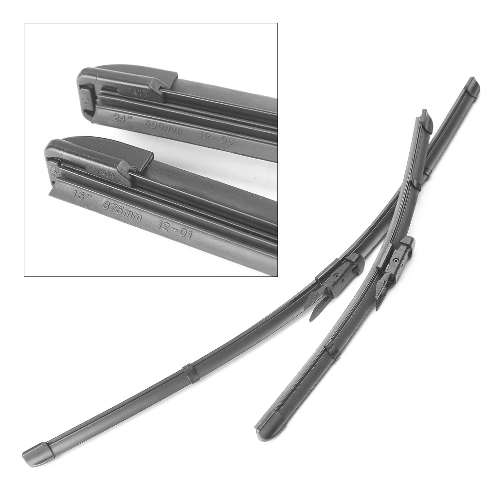 24''+15'' Car Front Window Wiper Blades (Passenger Side and Driver Side