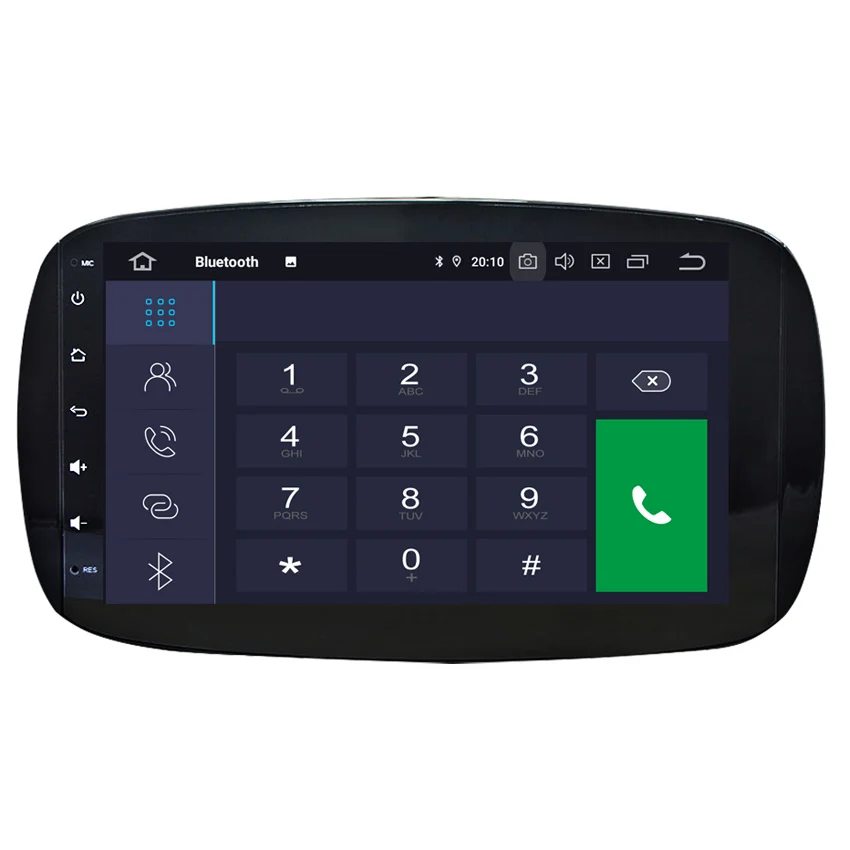 KANOR 1024*600 IPS Android 9.0 2 Din Autoradio Stereo Multimedia For Mercedes Benz Smart 2015 2016 2017 GPS Navigation System