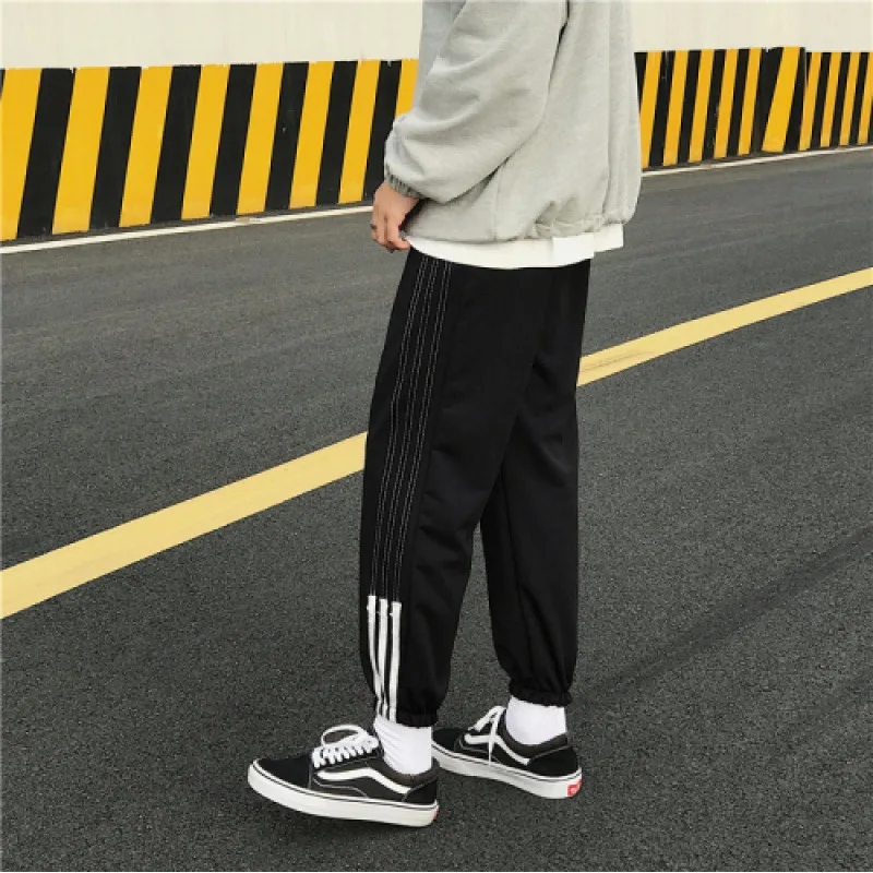 

20 New Style Spring And Summer Thin Athletic Pants MEN'S Quick-dry Pants Knitted Casual Running Beam Leg Trousers Legs Wei Pants