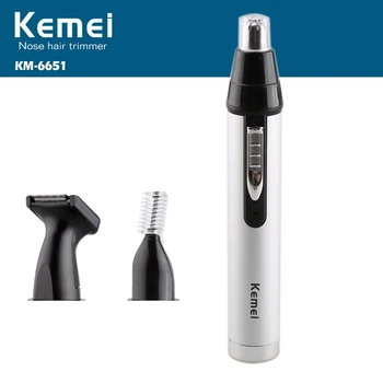 

Kemei Rechargeable Hair Removal Trimmer Eyebrow Ear Trimmers Safe Face Care Shaving Machine Nasal Wool Personal Care Tools 45D