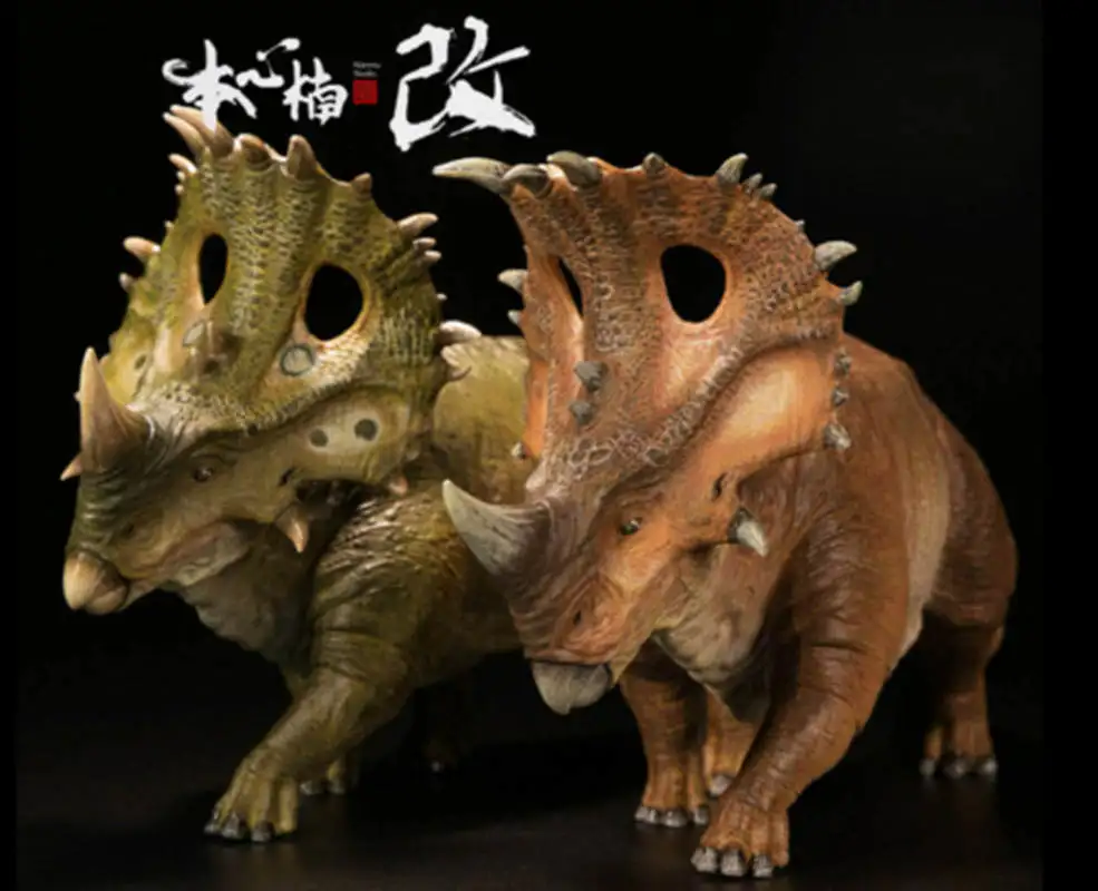 Nanmu 1/35 Sinoceratops фигурка Ceratops динозавр модель коллектор статуя животного - Цвет: 2pcs