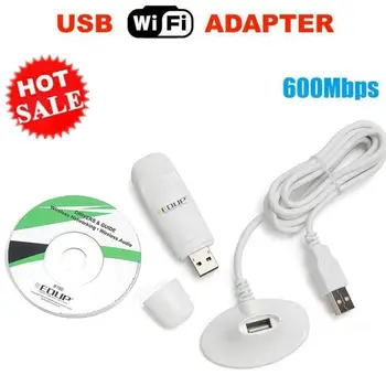 

600Mbps Wireless Network Card USB wifi Adapter 5Ghz Wifi Receive USB ethernet Wifi Dongle for PC With 1.2 meter extend usb cable