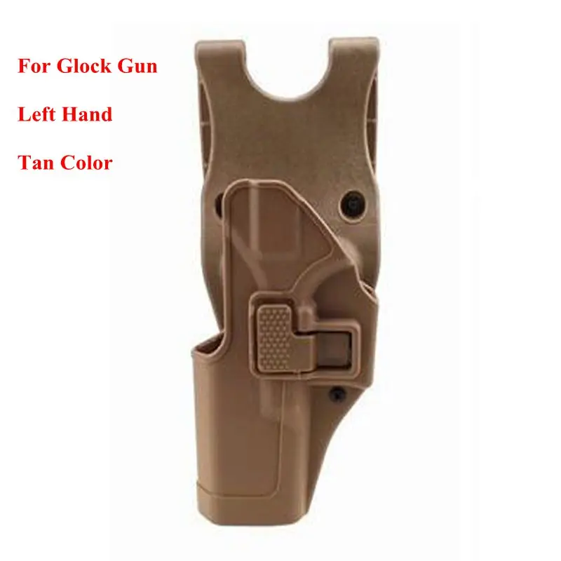 Glock Left Tan Тактическая Шестерня Glock 17 чехол для пистолета левая/правая рука кобура для пистолета GLOCK 17 19 22 23 31 32 армейский боевой ремень кобура - Цвет: Glock Left Tan