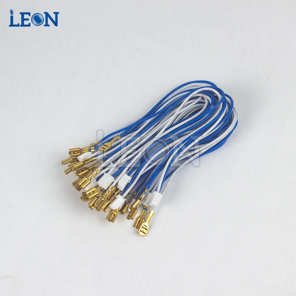 

20pcs 2.8mm 4.8mm Terminal Female Connector With 2 Pin Plug Cable Joystick /Button Wires For Arcade Machines Accessories