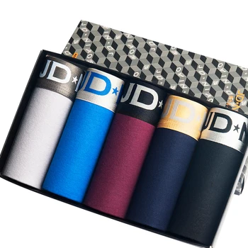 

5Pcs/lot Mens Underwear Soft Boxers Cotton Boxer Men Solid Boxer Shorts Plus Size Boxers Comfortable Mens Underwear