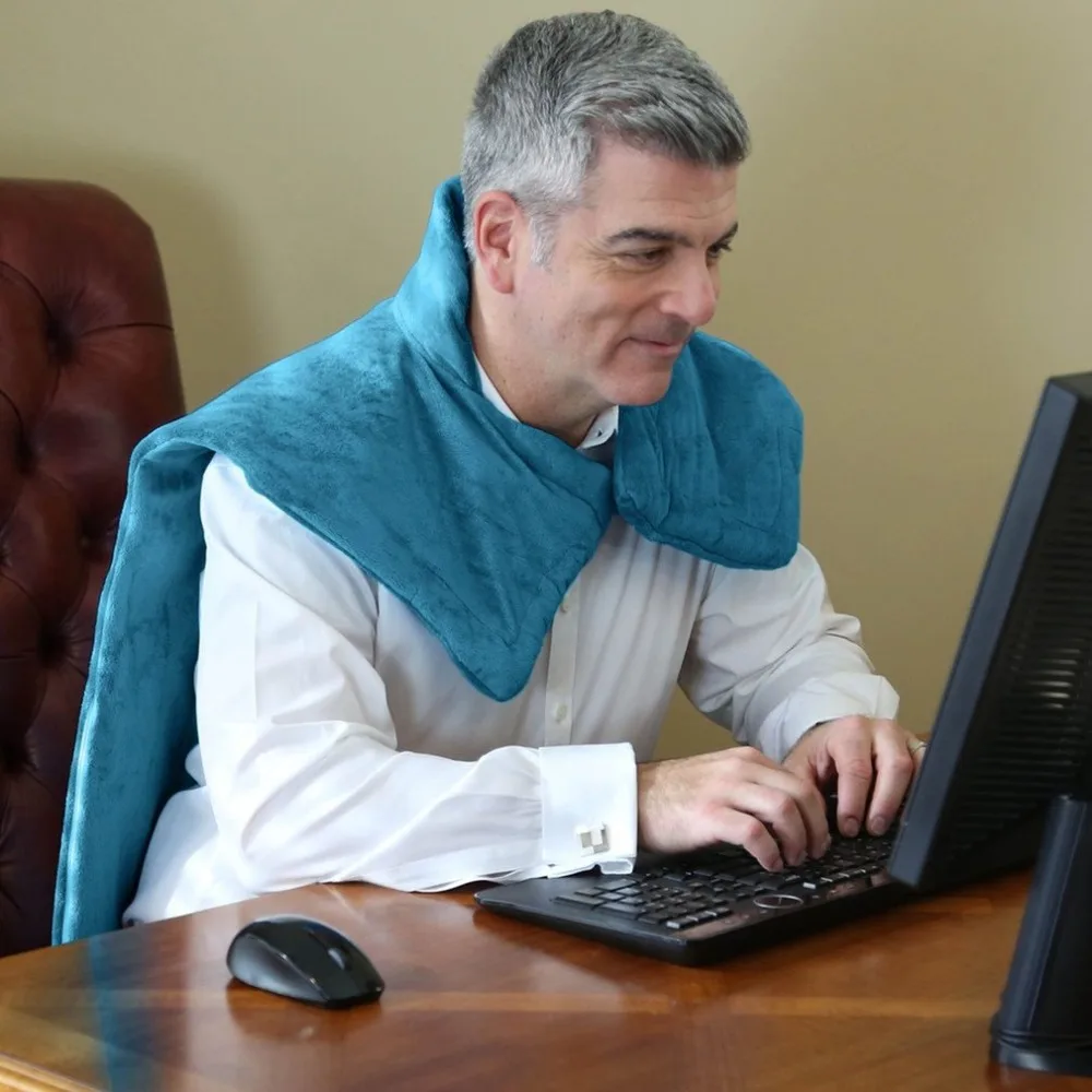 

Health Wrap Neck Shoulder Back Therapy Muscles Pain Relief Pad Massaging Heat Wrap Household back Massager electro stimulation