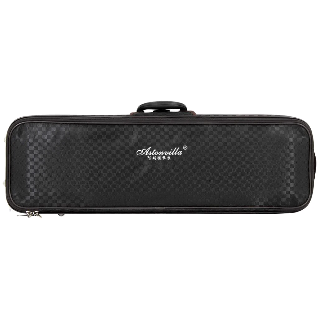 4/4 Violin Case Canvas Hard Case Shoulder Strap Black Color 2.14kg