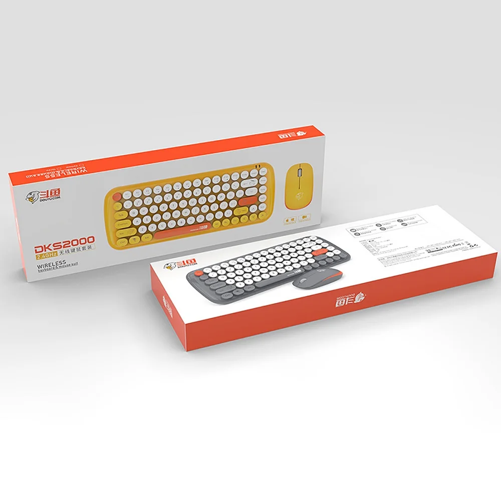 iBen 2.4G Wireless Silent Keyboard and Mouse Mini 86Keys Home Office 84Keys Keyboard Mouse Combo Set (14)