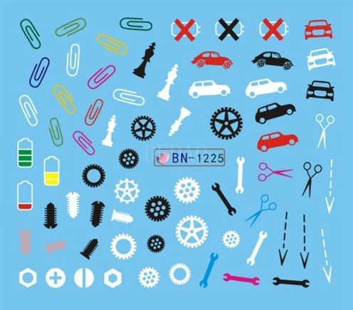 

Nail Sticker Water Decals Nails Art Stickers Tattoo Slider Cartoon Car Toolbox Design Decorations Manicure Transfer Foil Wraps