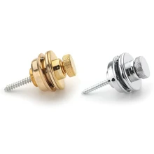 

4Pcs Non-Slip Guitar Strap Lock Guitar Belts Buckle Button Thread For Acoustic Electric Bass Guitar Strap Parts Accessories-Gold