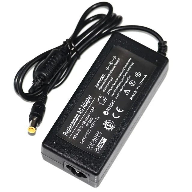 14V 3A 42W Adapter for Samsung Monitor SyncMaster S22C300H P2770 SA350 UE590 S27D360H UN22F5000AF S27B350H S27E390H Power Supply 3
