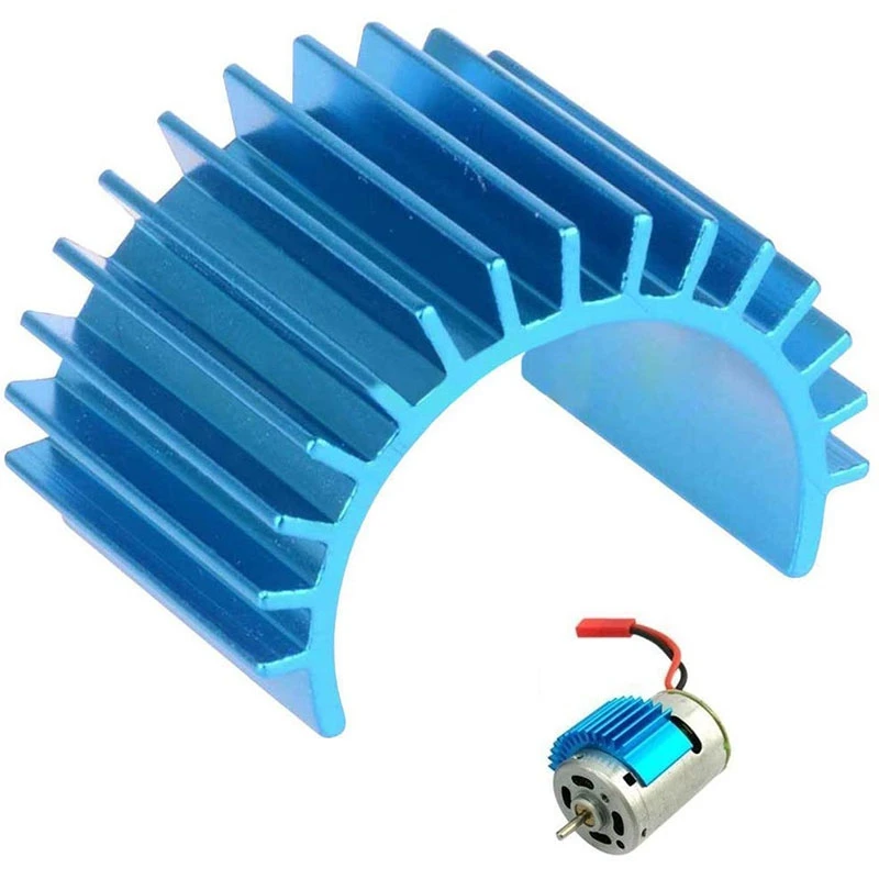 AM05 Aluminum 370 380 радиатор двигателя ребра охлаждения для RC HSP Tamiya Traxxas 1/16 автомобиля