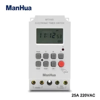 ManHua MT316S 220VAC 25A Din Rail Programmable Electronic Timer For Universal Electric Appliance Digital Timer Switch 1