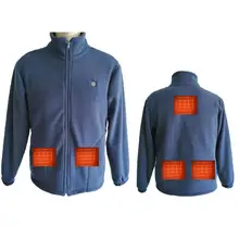 Нагревательная куртка Графеновый утолщенный флисовый нагревательный жилет умный нагревательный костюм USB нагревательное одеяло углеродное волокно нагревательная одежда мощность