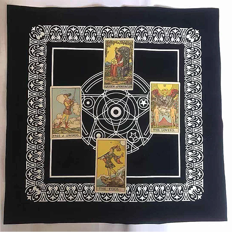 Кольцо богини фазы Луны Таро Luen Rune Tarot Волшебная церемония ткань пятиконечная