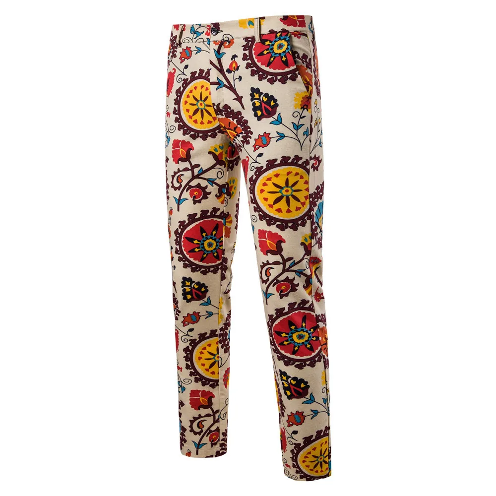 

Man Nation Wind Printing Will Code Western-style Trousers K65