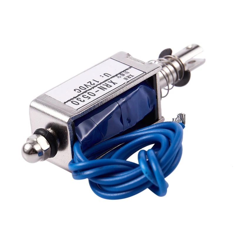 Электромагнитный Электрический соленоидный Тип толчок/тяга 10 мм DC 12 V 2,1 кг сила