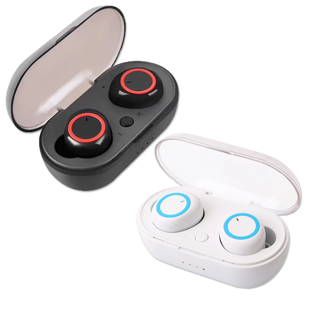 Bluetooth V5 0 Earphones Wireless Ear phone With Microphone Charging Box Sports Bass Stereo In ear Waterproof Earbud PK F9