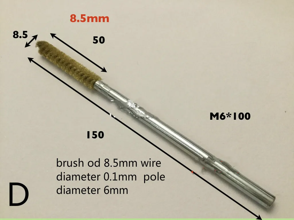 1PCS wire brush for copper wire cleaning brush, pipe brush, spiral wire brush, boiler tube wire brush OD3 /5.5 /6.5 /10/12MM