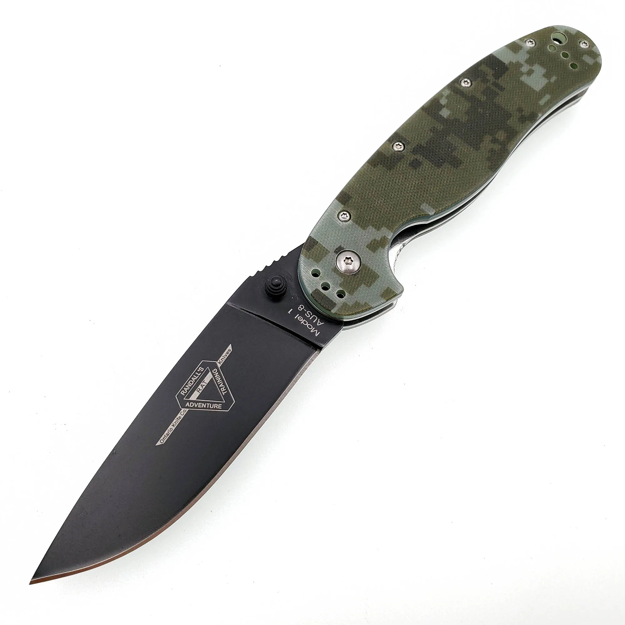 Camo Модель крыс 1 складной нож AUS-8 лезвие G10 ручка тактические походные карманные ножи Открытый выживания Охота боевые EDC инструменты OEM - Цвет: Camo